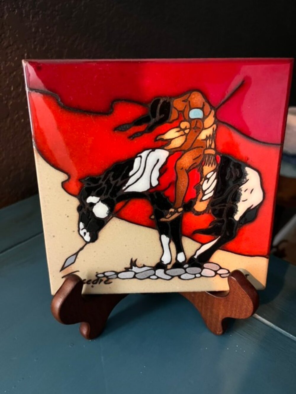 Cleo Tessedre End of the Trail Tile